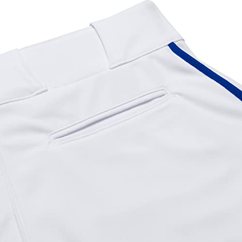 CHAMPRO Men's Standard Triple Crown Knicker, White, Royal Pipe, Large