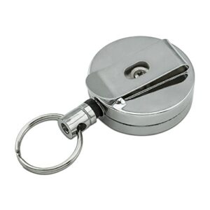 Supernatural Brother's Impala Heavy Duty Metal Retractable Reel ID Badge Key Card Tag Holder with Belt Clip