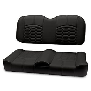 modz® fs1 custom golf cart front seat for icon – [add $40] – black base – cobra pattern