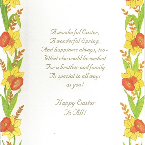 For A Special Brother & Family Easter Greeting (E10)