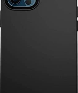 HTH iPhone 14 PRO MAX Case, Premium Silicone and Ultra Slim Shockproof Protective, Sleek Design [Soft Anti-Scratch Microfiber Interior], 6.7 inch, Dark Black