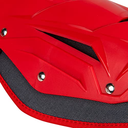 CHAMPRO Optimus Pro Leg Guard - 13.5" Shin Guard, Scarlet