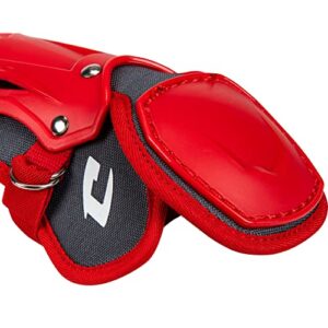 CHAMPRO Optimus Pro Leg Guard - 13.5" Shin Guard, Scarlet