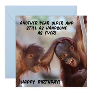 central 23 brother birthday card from sister – funny son birthday card – gag hilarious – rude birthday cards for men – gifts for him – for uncle friends dad – comes with fun stickers