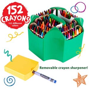 Crayola Ultimate Crayon Box Collection (152ct), Bulk Kids Crayon Caddy, Classic & Glitter Crayons, Gifts, Ages 3+