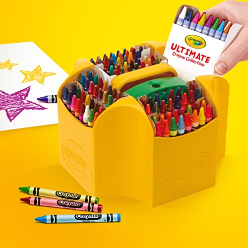 Crayola Ultimate Crayon Box Collection (152ct), Bulk Kids Crayon Caddy, Classic & Glitter Crayons, Gifts, Ages 3+