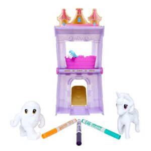 Crayola Scribble Scrubbie Peculiar Pets, Palace Playset with Yeti & Unicorn Toys, Kids Gifts for Girls & Boys, Ages 3, 4, 5, 6