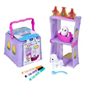 Crayola Scribble Scrubbie Peculiar Pets, Palace Playset with Yeti & Unicorn Toys, Kids Gifts for Girls & Boys, Ages 3, 4, 5, 6