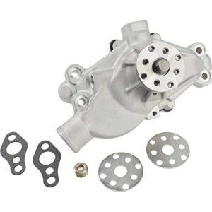small block chevy performance aluminum water pump, short, w/detailed instructions