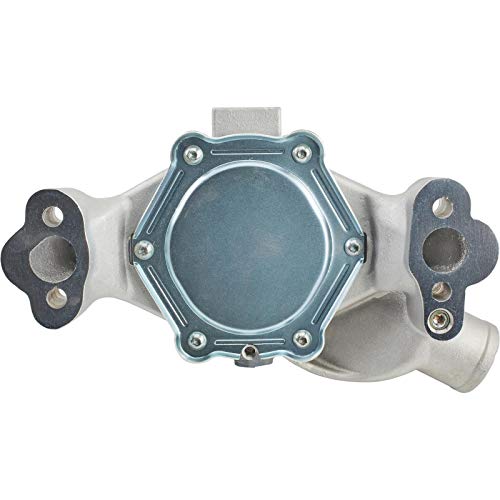 Small Block Chevy Performance Aluminum Water Pump, Short, w/Detailed Instructions