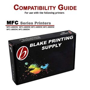 Blake Printing Supply Compatible Ink Cartridge Replacement for Brother LC101, LC103 (Black, Cyan, Magenta, Yellow, 12-Pack)