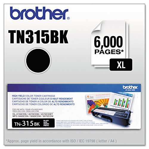 Brother Tn315bk Toner Cartridge (Black) in Retail Packaging