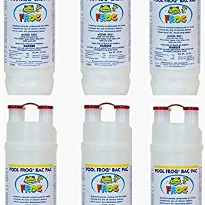 6 Pool FROG® Bac Pac®s prefilled with 2.2 lbs. of trichlor