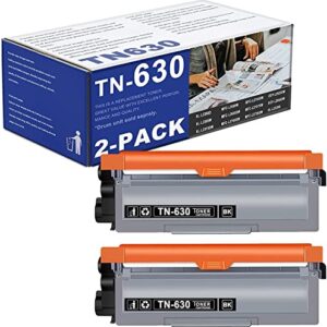 YOISNER 2-Pack TN630 Toner Cartridge: Compatible High Yield Black TN-630 Replacement for Brother TN 630 HL-L2300D HL-L2320D DCP-L2540DW HL-L2340DW HL-L2360DW Printers | TN6302PK