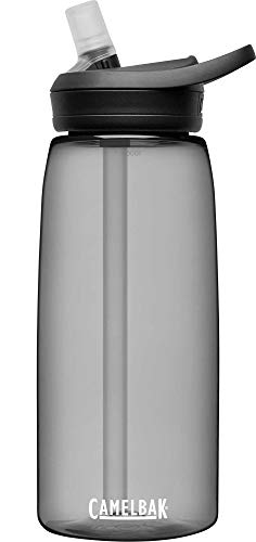 CamelBak eddy+ BPA Free Water Bottle, 32 oz Charcoal, 1L