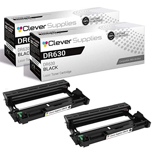 CS Compatible Drum Cartridge Replacement for for Brother DR630 DR-630 2 Pack