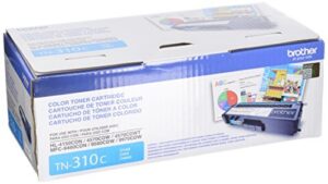 3 x brother tn310c toner cartridge for brother laser printer toner – retail packaging – cyan
