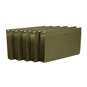 Staples 117515 Hanging File Folders 2-Inch Expansion Letter Size Standard Green 25/Bx