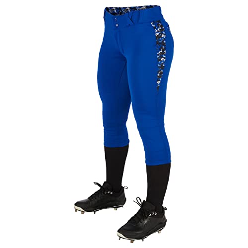 CHAMPRO Leadoff Traditional Women's Low-Rise Pant, Women's Medium, Royal