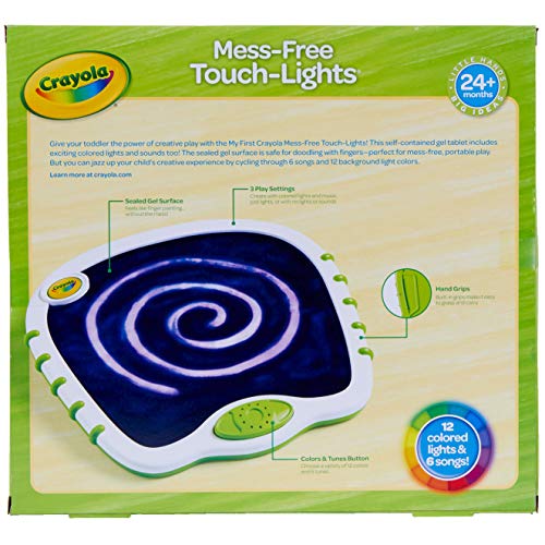 Crayola Toddler Touch Lights, Musical Doodle Board, Sensory Toys for Toddlers, Gifts for Kids Ages 2+