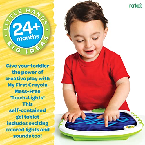 Crayola Toddler Touch Lights, Musical Doodle Board, Sensory Toys for Toddlers, Gifts for Kids Ages 2+