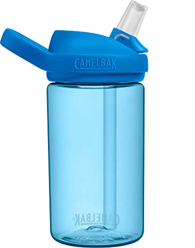 CamelBak Eddy+ Kids BPA-Free Water Bottle with Straw, 14oz, True Blue (2282401040)