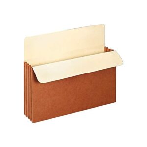 staples 418293 expanding file pockets 3.5-inch expansion letter size brown 25/bx