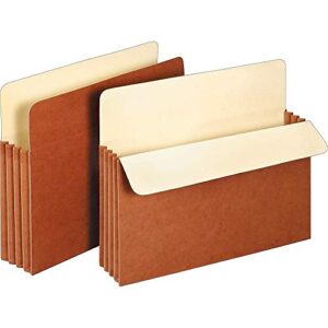 Staples 418293 Expanding File Pockets 3.5-Inch Expansion Letter Size Brown 25/Bx