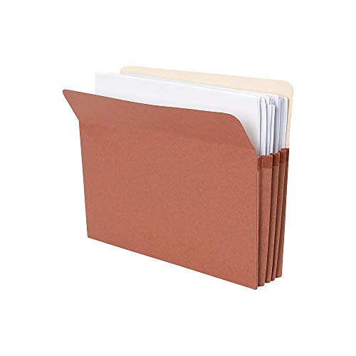 Staples 418293 Expanding File Pockets 3.5-Inch Expansion Letter Size Brown 25/Bx