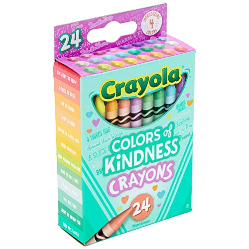 Crayola Colors of Kindness, Pack of 24 Crayons, 24 Count (Pack of 1), Assorted