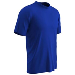 champro men’s vision lightweight polyester t-shirt jersey, royal, adult small