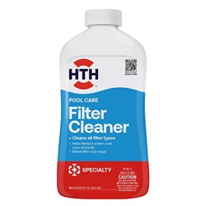 hth 67071 swimming pool care filter cleaner – removes dirt, oil, and grease buildup for crystal clear water