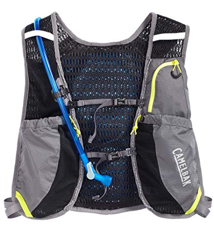 CamelBak Circuit Run Vest with 50oz Hydration Bladder, Graphite/Sulphur Spring, One Size