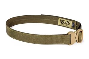 elite survival systems co shooters belt with cobra buckle, coyote, large (csb-t-l)
