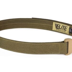 ELITE SURVIVAL SYSTEMS CO Shooters Belt with Cobra Buckle, Coyote, Large (CSB-T-L)