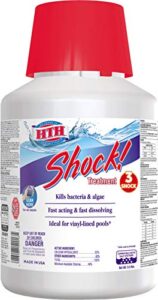hth 52013 shock treatment swimming pool chlorine cleaner, 5.5 lbs