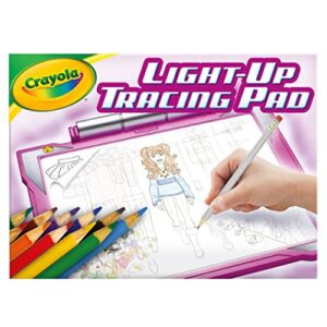 crayola light up tracing pad pink, gifts & toys for girls and boys, age 6, 7, 8, 9 [amazon exclusive]