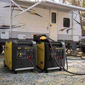 Champion Power Equipment 200988 4500-Watt Dual Fuel RV Ready Portable Inverter Generator, Electric Start