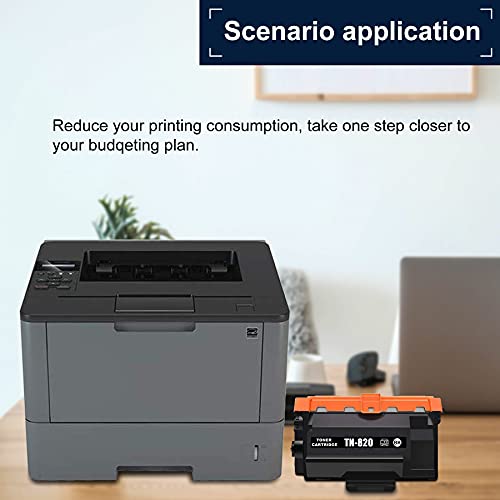 Neoa Compatible (1 PK,Black) TN820 TN-820 High Yield Toner Cartridge for Brother DCP L5600DN L5500DN MFC L5650DN L5800DW L5800DW L5700DW L6700DW L6900DW L5900DW 6800DW L6800DW Printer (NA-TN820 1PK)