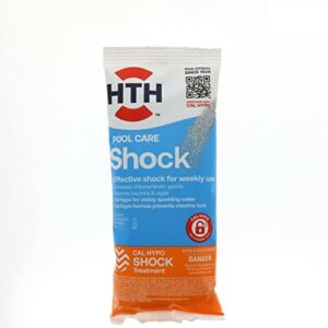 hth pool care shock, swimming pool chlorinator boosts chlorine levels, cal hypo formula, 13.3 oz