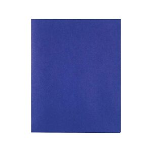 staples 578490 school grade 2 pocket folder blue 25/box