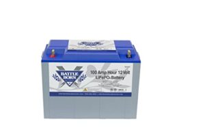 battle born batteries lifepo4 deep cycle battery – 100ah 12v lithium battery w/built-in bms – 3000-5000 deep cycle rechargeable battery – rv/camper, marine, overland/van, and off grid applications