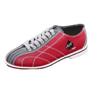 cobra bowling products mens bowling shoes, red/gray, 4.5 us