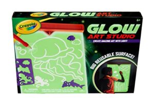 crayola glow art studio, glow in the dark toys, kids gifts for girls and boys, ages 6, 7, 8, 9