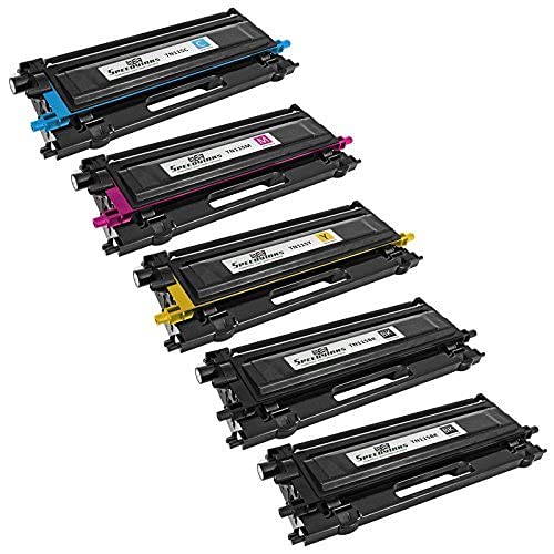 Speedy Inks Remanufactured Toner Cartridge Replacement for Brother TN115 High-Yield (2 Black, 1 Cyan, 1 Magenta, 1 Yellow, 5-Pack)