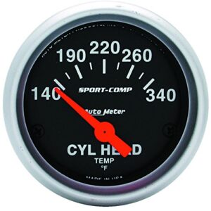 auto meter 3336 sport-comp electric cylinder head temperature gauge