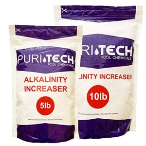 puri tech pool chemicals 15 lb total alkalinity increaser plus for swimming pools increases total alkalinity preventing cloudiness and scaling