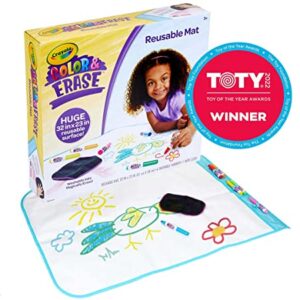 Crayola Color and Erase Mat, Travel Coloring Kit, Gift for Kids, Ages 3, 4, 5, 6