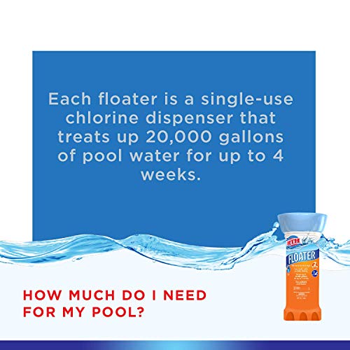 HTH 42036 Floater Swimming Pool Chlorine, 3 lbs