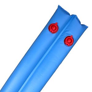 Robelle 3809-12 Deluxe 16g. Double-Chamber 8-Foot Blue Winter Water Tube For Swimming Pool Covers, 12-Pack